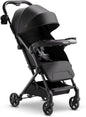 Mompush Lithe V2 Lightweight Stroller + Snack Tray, Ultra-Compact Fold & Airplane Ready Travel Stroller, Near Flat Recline Seat, Cup Holder, Raincover & Travelbag Included