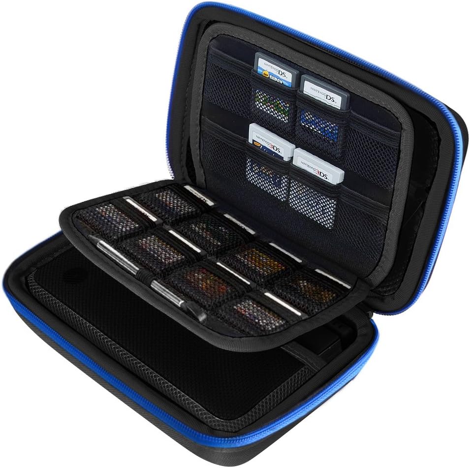 AUSTOR Carrying Case for New 3DS XL, Black and Blue