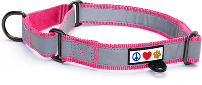 Pawtitas Chain Martingale Dog Collar Puppy Collar Reflective Dog Collar Training Dog Collar Behavioral Dog Chain Collar Collar Large Dog Collar Orange Dog Collar