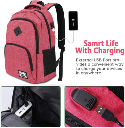 Backpack for Teen Girls,Boys School Backpack for Women with USB,College Backpack,Big Flower