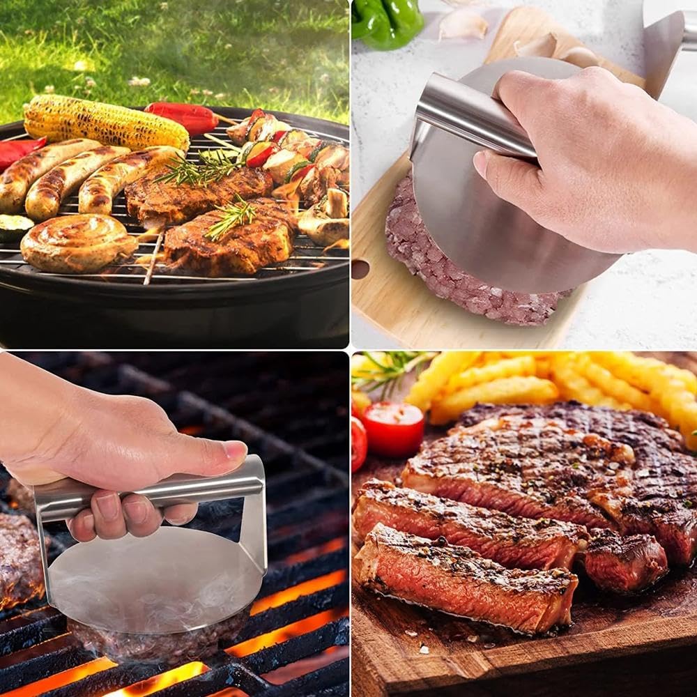 Purilite Select Stainless Steel Burger Smasher Tool