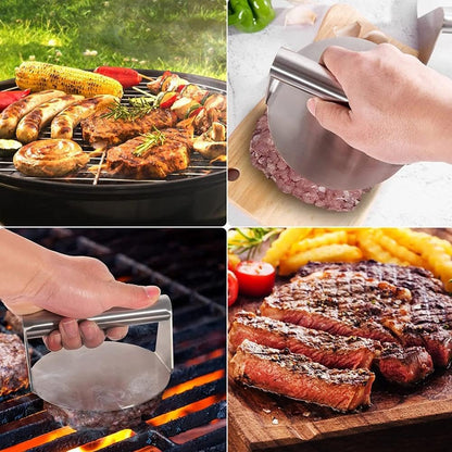 Purilite Select Stainless Steel Burger Smasher Tool