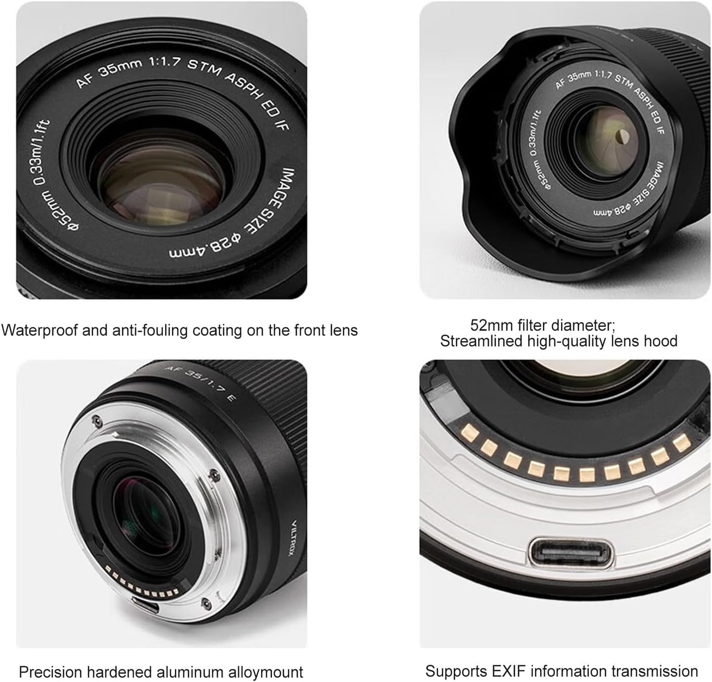 VILTROX 25mm f1.7 E, APS-C Lens for Sony E, Large Aperture STM Auto Focus Lens for Sony E-Mount A7C A7RII A7SII A7II A7RIII A7IV A7RIV A9 A1 ZVE1 A93 A6700 A6600 A6500 A6400 FX3 ZV-E10 FX30 ZV-E10II