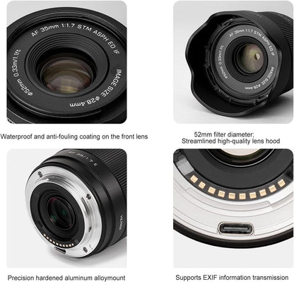 VILTROX 25mm f1.7 E, APS-C Lens for Sony E, Large Aperture STM Auto Focus Lens for Sony E-Mount A7C A7RII A7SII A7II A7RIII A7IV A7RIV A9 A1 ZVE1 A93 A6700 A6600 A6500 A6400 FX3 ZV-E10 FX30 ZV-E10II