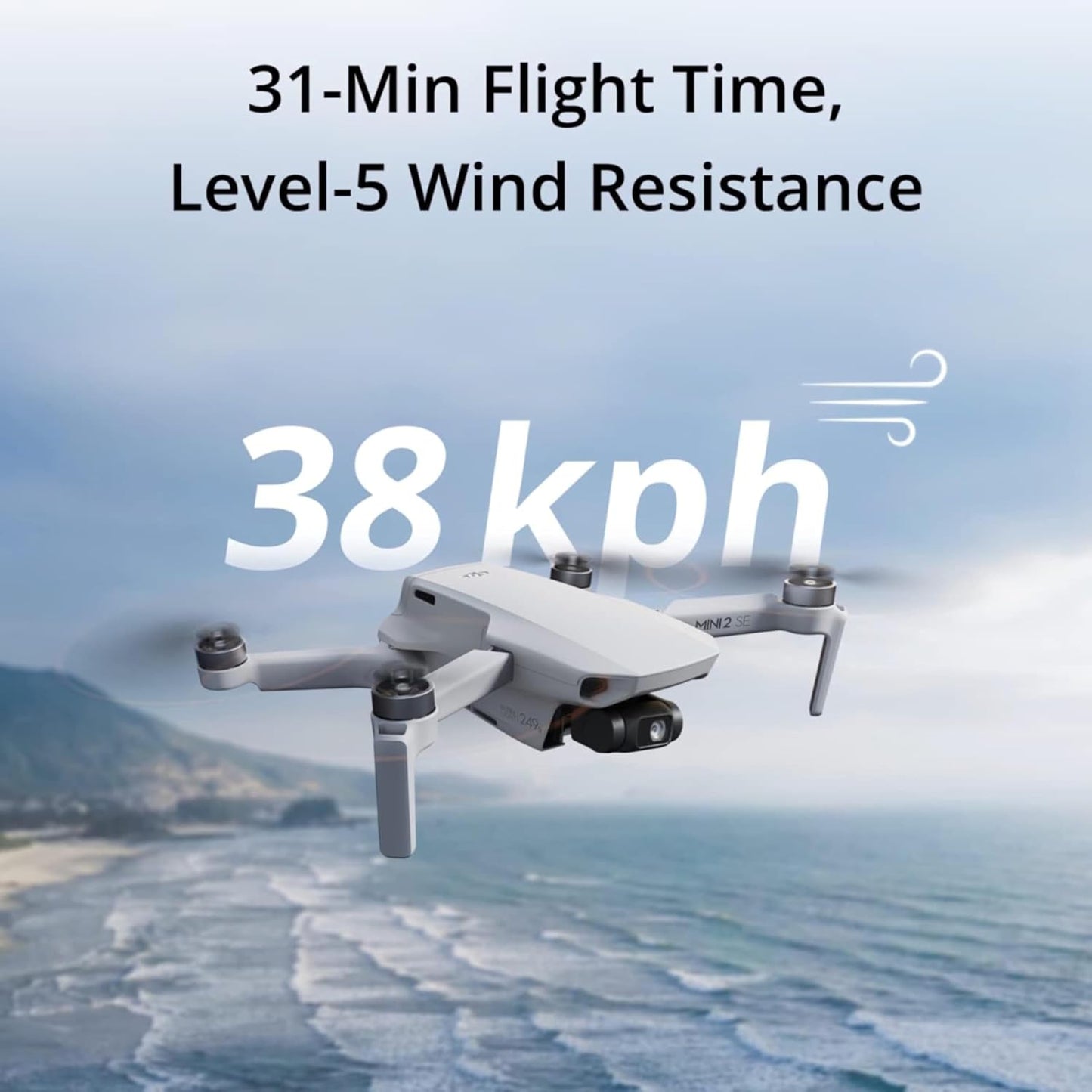 DJI Mini 4K Camera Drone Combo, Drone with 4K UHD Camera for Adults, Under 249 g, 3-Axis Gimbal Stabilization, 10km Video Transmission, Auto Return, 2 Batteries for 62-Min Max Flight Time, QuickShots