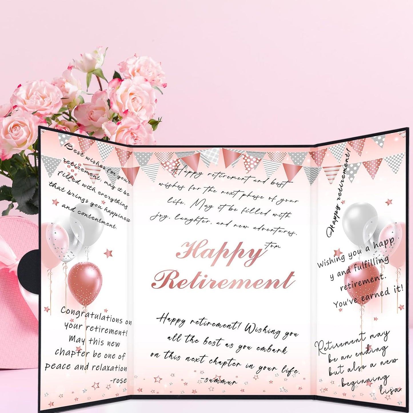 Roetyce Retirement Party Decorations, Funny Retirement Guest Book Alternative, Hapyy Retirement Decorations, Best Retirement Gifts for Women Men, Retirement Signature Board Book, Jumbo Retirement Card