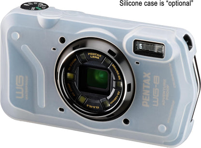 PENTAX WG-8 Black All-Weather Adventure Camera, Featuring Outstanding Waterproof, dustproof, Shock-Resistant Performance, Multi-Application Ring Light for Macro Photography and Webcam Function