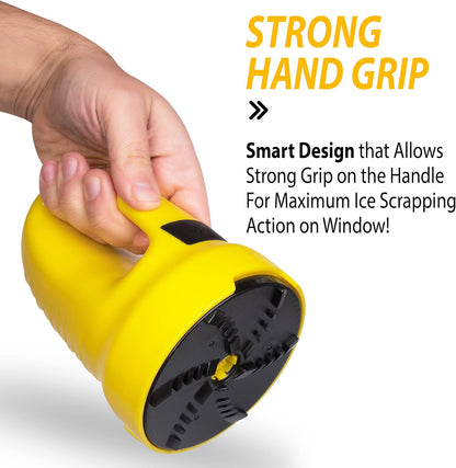 Zone Tech Electric Snow Ice Scraper USB Rechargeable - Premium Quality Automotive Portable Cordless for Car Windshield Glass Frost Removal, Defrosting Deicing Cleaning Tool
