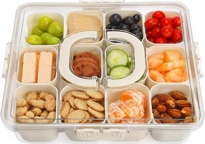 Purilite Select Clear Compartmentalized Snack Box