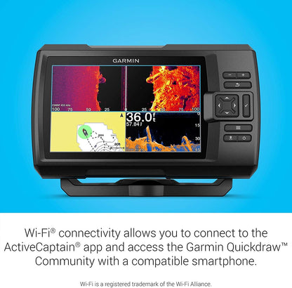 Garmin Striker Vivid 4cv Bundle with Transducer and Protective Cover, 4-inch Color Fishfinder, Vivid Scanning Sonar Color Palettes 010-02550-00