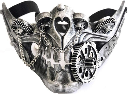 Storm buy] Steampunk Style Metallic Half Bottom Face Mask Halloween Costume Cosplay