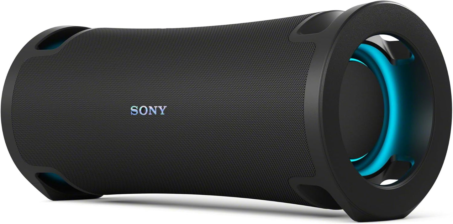 Sony ULT Field 7 Wireless Portable Bluetooth Karaoke Party Speaker IP67 Waterproof with 30 Hour-Battery, Powerful Bass, Comfortable Handle, and Colorful Lights, Black (SRSULT70)