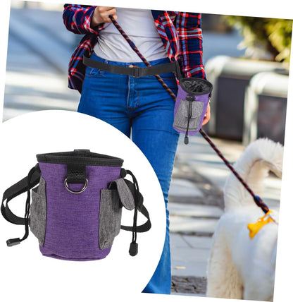 Kisangel Convenient Dog Treat Bag Portable Training Pouch for Dog Snacks Outdoor Walking Accessory
