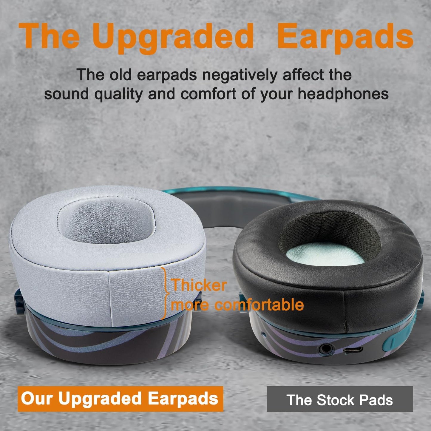 SOULWIT Replacement Earpads for Skullcandy Hesh 3/ANC/Evo & Crusher Wireless/ANC/Evo & Venue ANC Over-Ear Headphones, Ear Pads Cushions with Noise Isolation Foam - Hesh3 PL Black