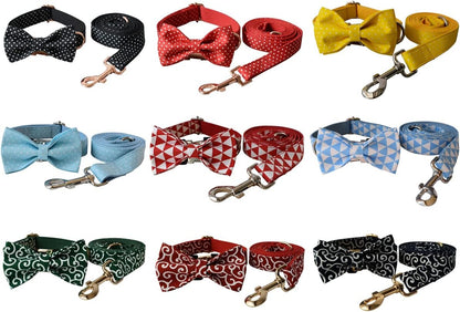 Custom Dog Collar with Metal Buckle - Pet Collars Personalized with Name and Phone Number (Plaid)