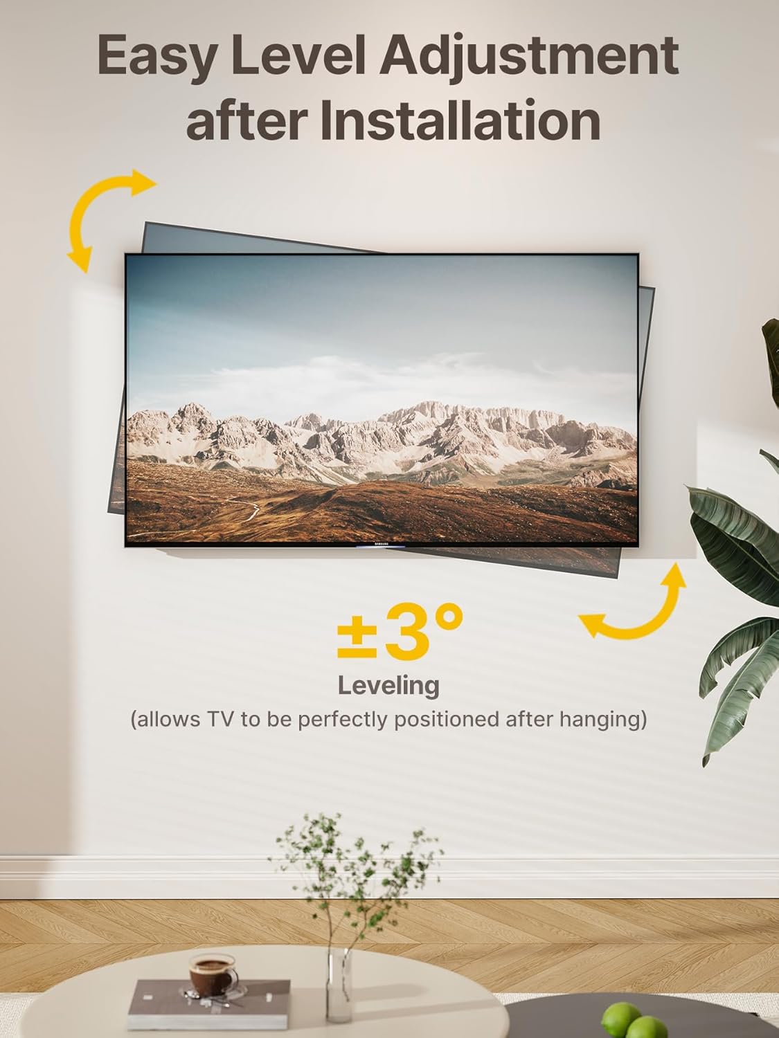 monTEK Full Motion TV Mount for Most 23-65 Inch Flat Curved TVs & Monitors, Swivel Articulating Tilt TV Wall Mount, Wall Mount TV Bracket Perfect Center Design Max VESA 400x400mm, up to 77lbs - PuriLite