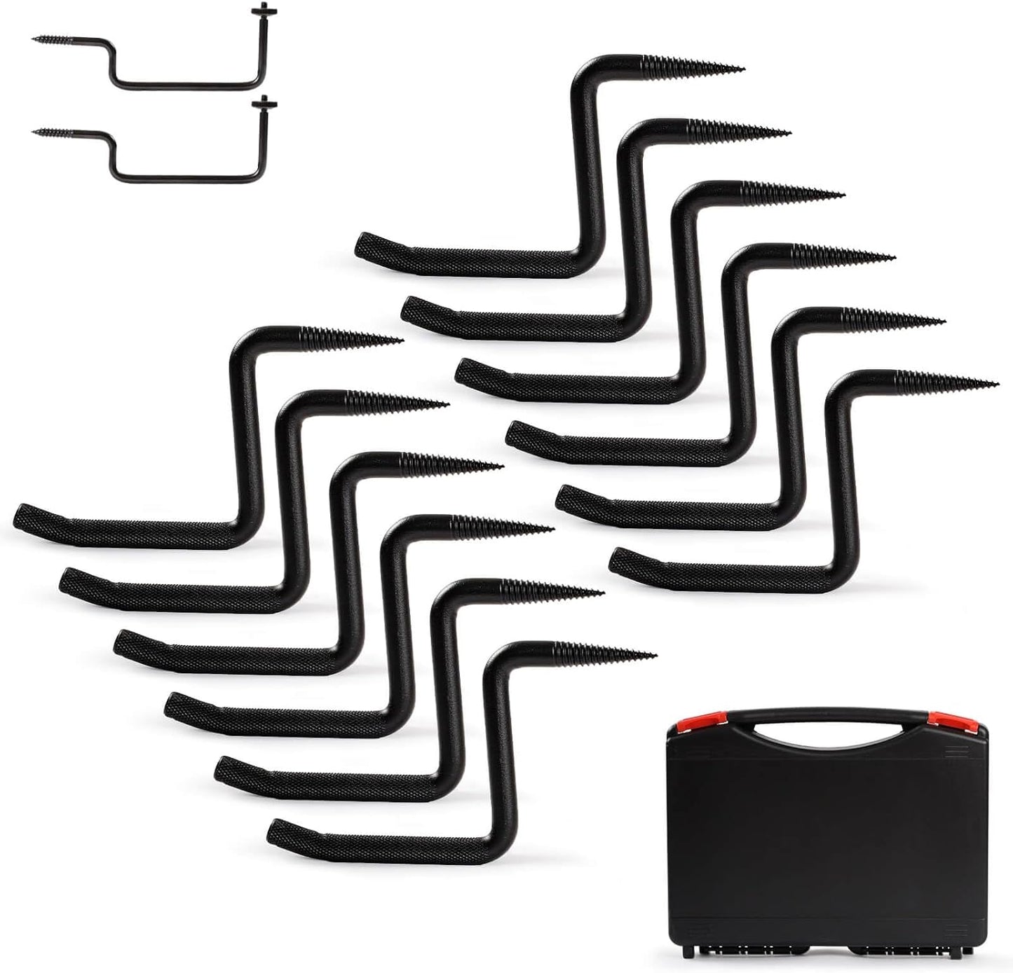 Rohseson 12 Pack Hunting Tree Steps 4 Inch, Self-Tapping Screw in Tree Stand with Anti-Slip Knurling Pattern for Hunting, Climbing, Outdoor Adventure (Black, 12)