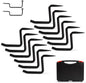 Rohseson 12 Pack Hunting Tree Steps 4 Inch, Self-Tapping Screw in Tree Stand with Anti-Slip Knurling Pattern for Hunting, Climbing, Outdoor Adventure (Black, 12)