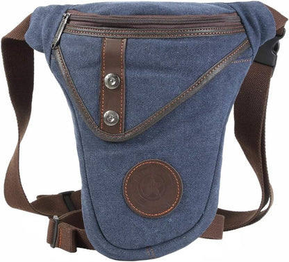Motorcycle Drop Leg Bag Nylon Waist Pack for Men Women Travel Hiking Tactical Cycling Bike Ride Riding Crossbody Shoulder Fanny Pouch