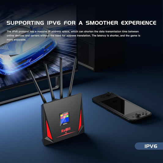 KuWFi High Speed 4G LTE Router, 4g Wireless Router with sim Card Slot and 5dBi Antennas Suitable for for Bell/Rogers/Virgin in Canada - PuriLite