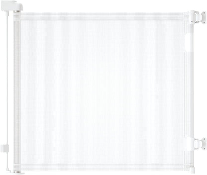 DEAR LOV Retractable Baby Gate, 33" Tall, Extends up to 71" Wide,Safety Mesh Baby Gate or Dog Gate for Doorways,Stairs,Hallways.Extra Wide Gate,Indoor/Outdoor(33"x71",Grey)