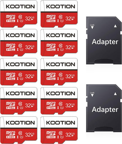 KOOTION 10 Pack 16 GB Micro SD Card Class-10 Micro SDHC Card 16 GB UHS-I High Speed TF Card R Flash C10 U1 Memory Card