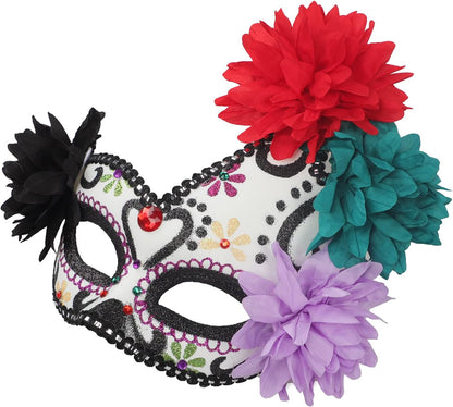 GREUS Halloween Mask for Men Women Couple Half Face Venetian Mask Antique Masquerade Costume Carnival Ball Party Nightclub