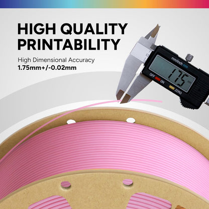 OVERTURE PLA Filament 1.75mm PLA 3D Printer Filament, 1kg Cardboard Spool (2.2lbs), Dimensional Accuracy +/- 0.02mm, Fit Most FDM Printer (Black 1-Pack)