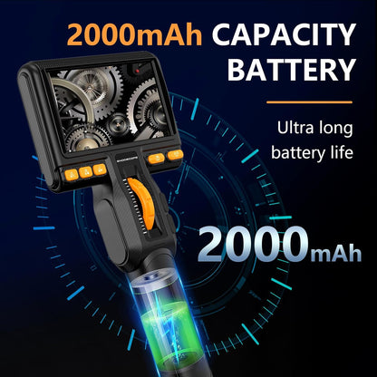 Endoscope Camera with Light, Ennovor 1920P HD, Endoscope Inspection with 8 Adjustable LED Lights, Borescope with Flexible Rigid Snake Camera, IP67 Waterproof and No WiFi Required, for Android iOS
