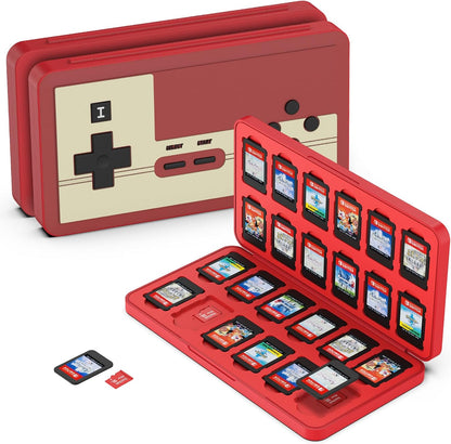 GeeRic 24 Slot Game Card Storage Case Compatible with Switch, Portable Game Card Storage Cartridge with Switch, Games Cartridges & Slot