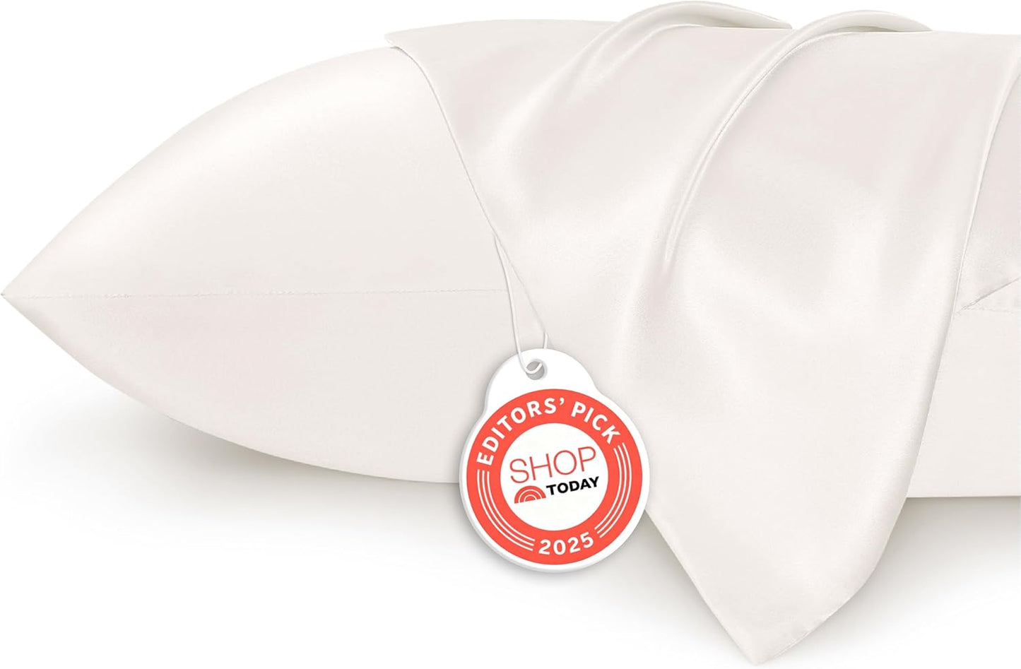Bedsure Satin Pillow Case Queen Size 2 Pack, Similar to Silk Pillow Cases, Silky Pillowcase Covers with Envelope Closure, Room Decor Valentine Gifts for Women Men, Grey, 20x30 Inches