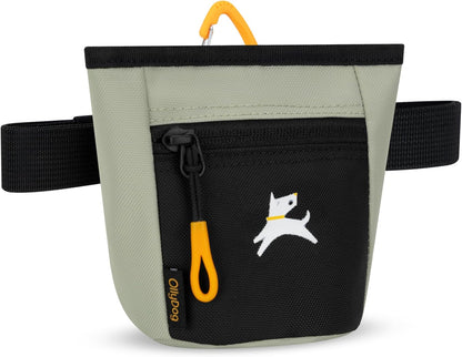 OllyDog Goodie Treat Bag, Dog Treat Pouch, Waist Belt Clip for Hands-Free Training, Magnetic Closure, Dog Training and Behavior Aids, Three Ways to Wear (Iceberg Green)