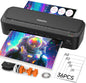 Laminator Machine, 11 in 1 Laminating Machine with 36 Laminating Sheets, A4/Letter Size Desktop Thermal Laminator 2 Temperature Modes 3 Cutters Built-in Paper Trimmer for Office School Home