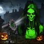 Halloween Projector Lights Outdoor,3D Dynamic Skull Ghost Decorations Light,Clearer Skull HD Patterns,Night Light for Home Window Wall Halloween Decor