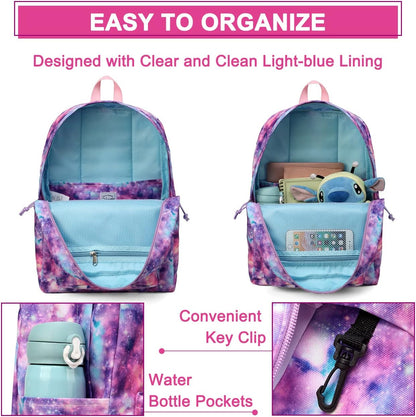 School Backpack for Kids, VASCHY Lightweight Water Resistant Casual Schoolbag Daypack for Men Women Teen Boys Girl Bookbag