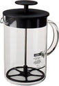 Bodum 1446-01US4 Latteo Milk Frother with Glass Handle, 8-Ounce, Black