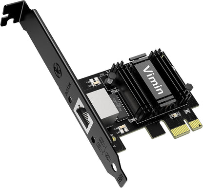 10G PCI-E Network Card with 10Gbps Dual RJ45 Ports, Intel X540-T2 Conrtoller, VIMIN 10Gb Ethernet Adapter Card Compatible with PCI Express X8, X16, Support Windows/Windows Server/Linux/VMware
