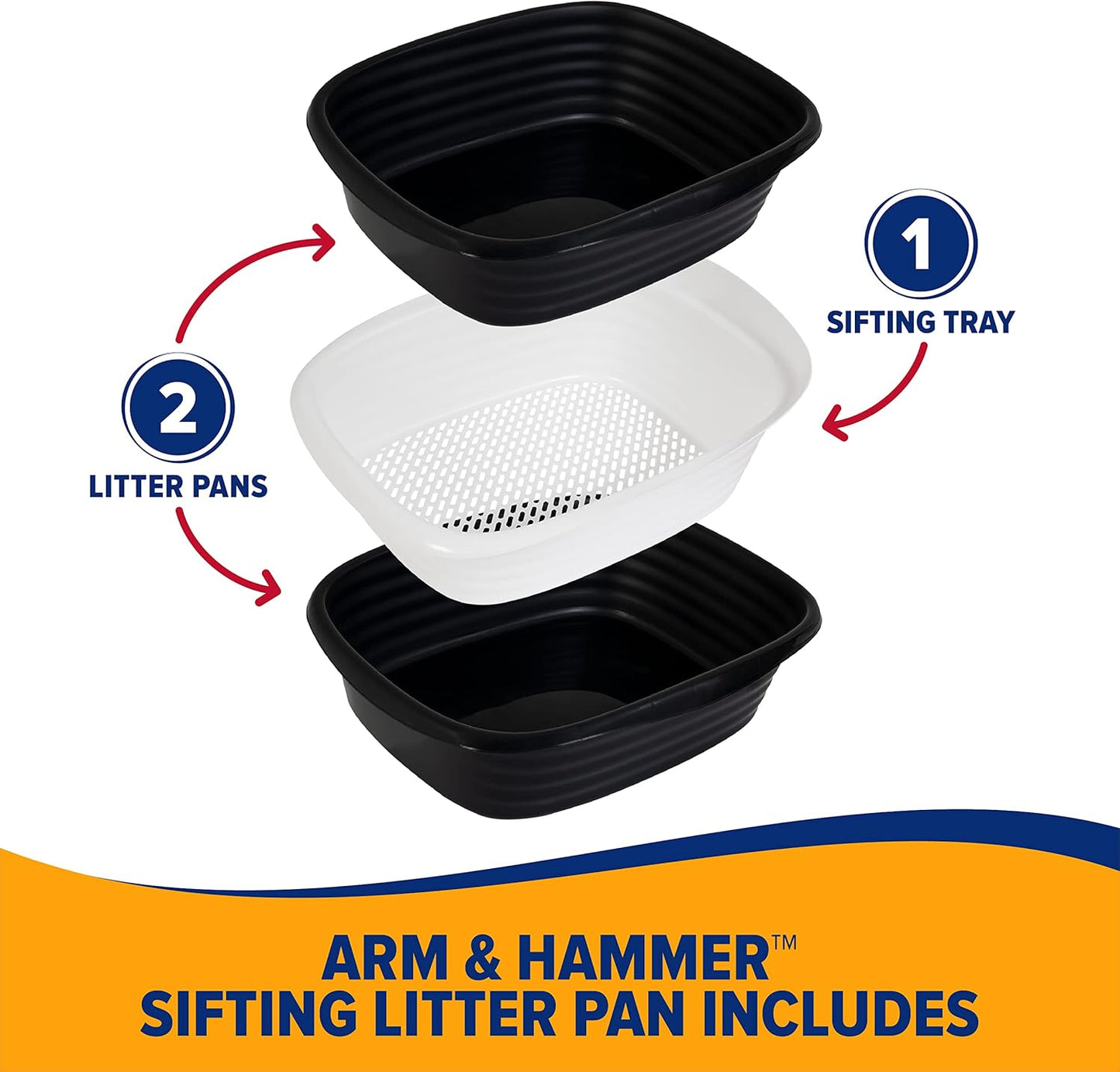 Arm & Hammer 42036 Large Sifting Litter Pan