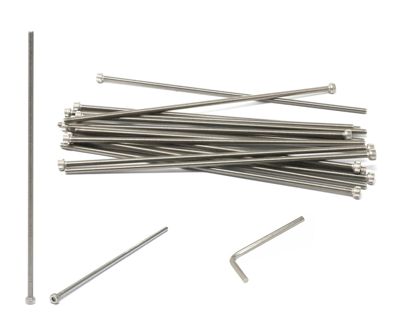 iexcell 25 Pcs M6 x 20mm Thread Pitch 1 mm Stainless Steel 304 Hex Socket Head Cap Screws Bolts Kit