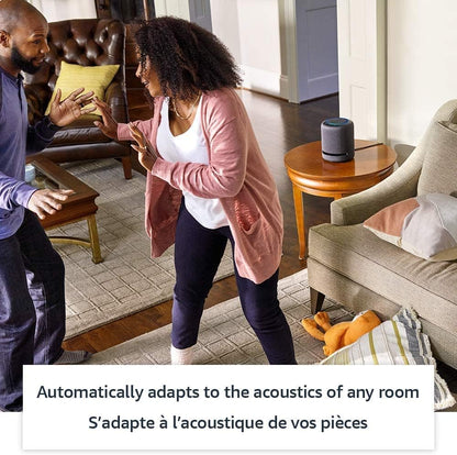 Amazon Echo Studio (newest model), Our best-sounding Alexa speaker, Perfect for living rooms, family rooms, and other large spaces, Charcoal