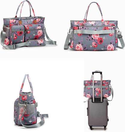 Laptop Tote Bag, Middle Size Computer Messenger Teacher Bag with 15.6'' Padded Laptop Sleeve - PuriLite