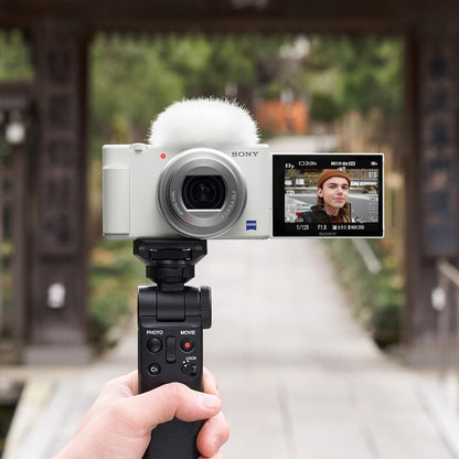 Sony ZV-1 Digital Camera for Content Creators, Vlogging and YouTube with Flip Screen, Built-in Microphone, 4K HDR Video, Touchscreen Display, Live Video Streaming, Webcam