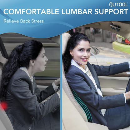 Lumbar Support Pillow for Office Chair Car Memory Foam Back Cushion Back Pain Relief Improve Posture Large Back Pillow for Computer, Gaming Chair, Recliner with Mesh Cover Double Adjustable Straps