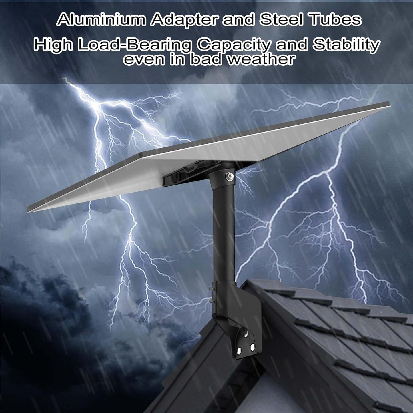Gen 3 Mount for Starlink, 360° Rotatable Roof & Wall Mount Compatible with Starlink Standard 4/4X/V3