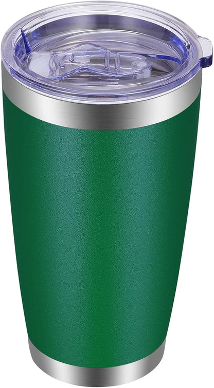 VEGOND 20oz Tumbler with Lid and Straw Stainless Steel Tumbler Cup Bulk Vacuum Insulated Double Wall Travel Coffee Mug Powder Coated Coffee Cup (Bluish Violet 6 Pack)