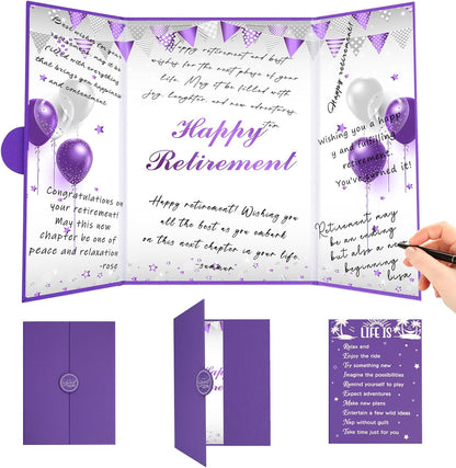 Roetyce Retirement Party Decorations, Funny Retirement Guest Book Alternative, Hapyy Retirement Decorations, Best Retirement Gifts for Women Men, Retirement Signature Board Book, Jumbo Retirement Card