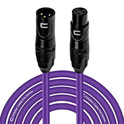 Balanced XLR Cable Male to Female - 6 Feet Pink - Pro 3-Pin Microphone Connector for Powered Speakers, Audio Interface or Mixer for Live Performance & Recording