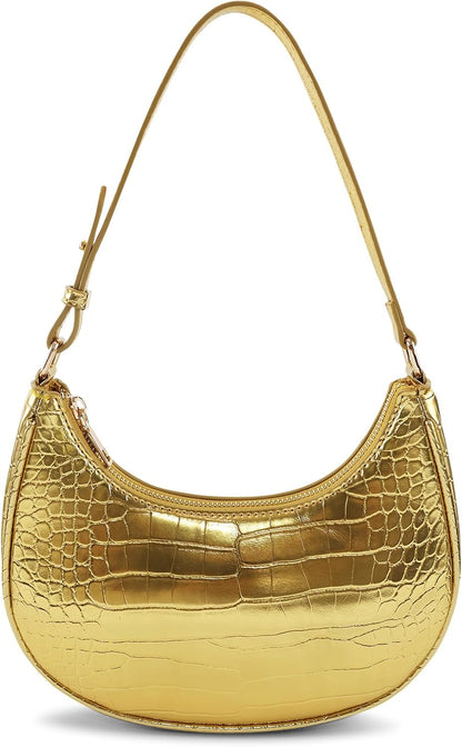 Barabum Retro Classic Clutch Shoulder Tote HandBag with Zipper Closure for Women
