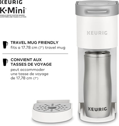 Keurig K-Mini Single Serve K-Cup Pod Coffee Maker, Featuring An Ultra-sleek Design, Warm Stone
