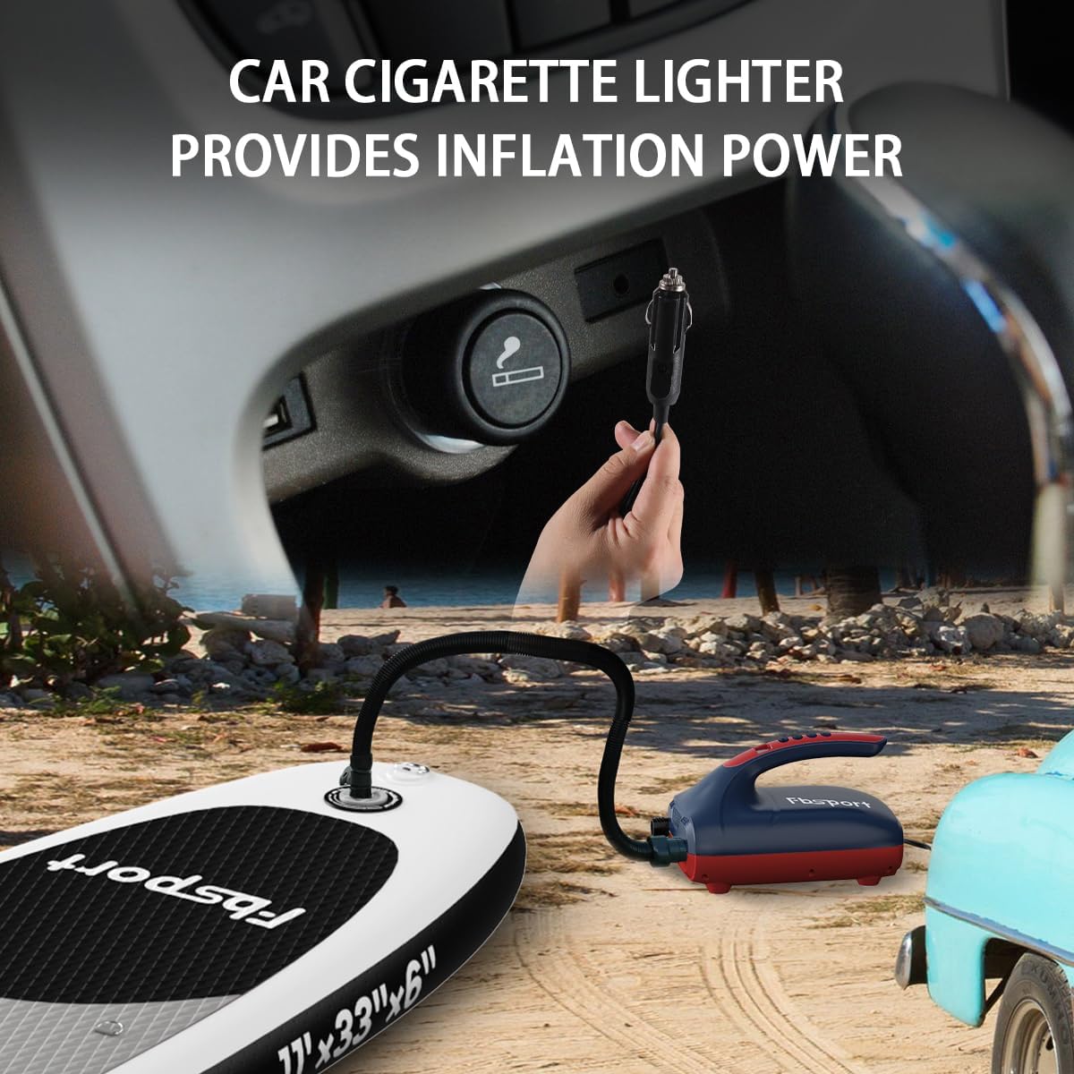 car cigarette lighter air pump Tire Inflation Electric 12V 100psi Compressor Pump Yd-3035a, Silver surfboards and so on Color Cigarette Lighter Tire Inflator ST-9629B,